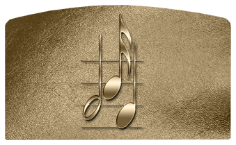 DACRO-382-BZ Music Notes Bronze